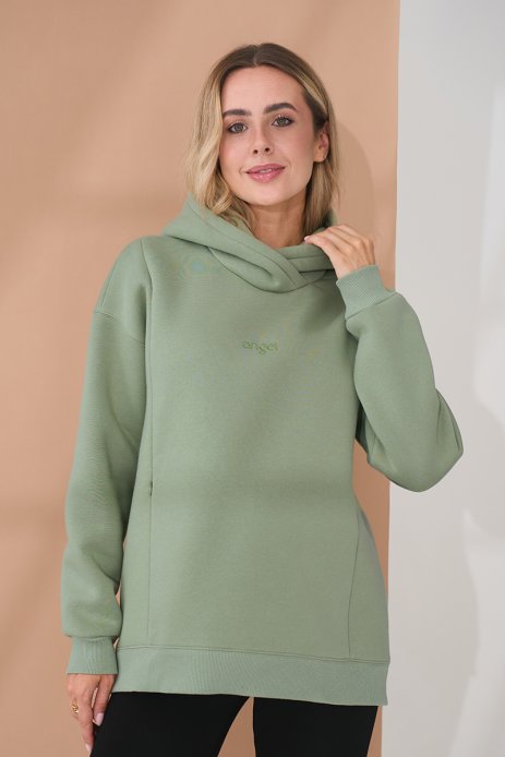 Худи Angel для беременных и кормящих оливка Худи Angel для беременных и кормящих оливка