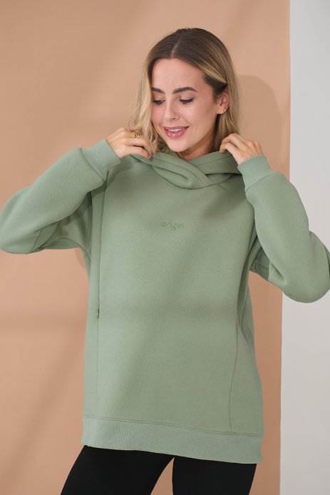 Худи Angel для беременных и кормящих оливка Худи Angel для беременных и кормящих оливка