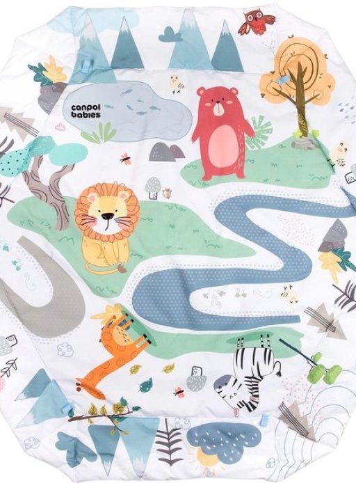 Килимок розвиваючий 0+ Safari - сірий Canpol