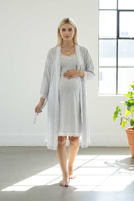 Комплект Кетті для вагітних та годуючих сірий