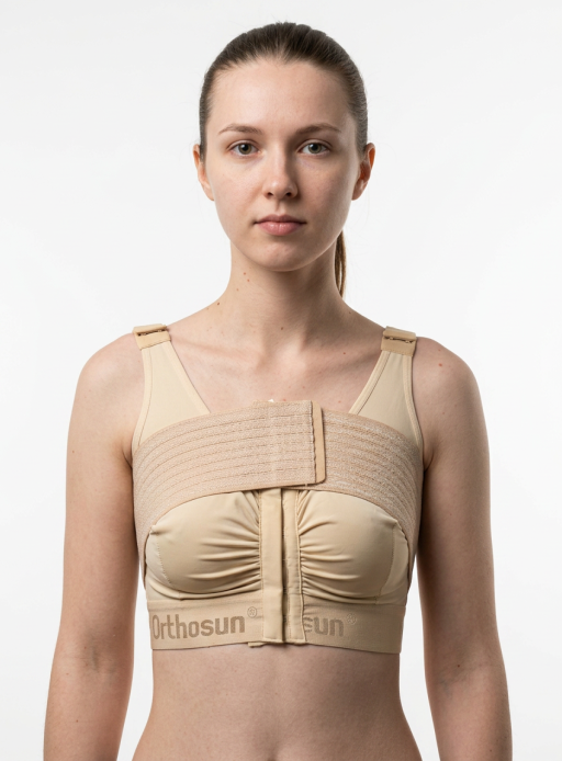 Компресійний топ-бюстгальтер з бандажною стрічкою Orthosun LS 520 бежевий