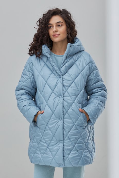 Куртка зимова Akari для беременных голубой