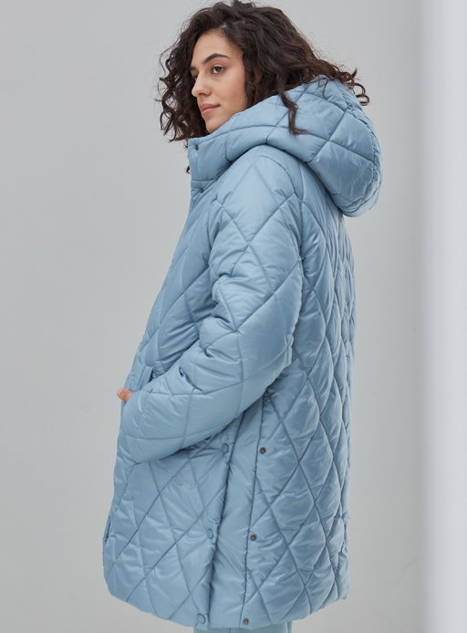 Куртка зимова Akari для беременных голубой