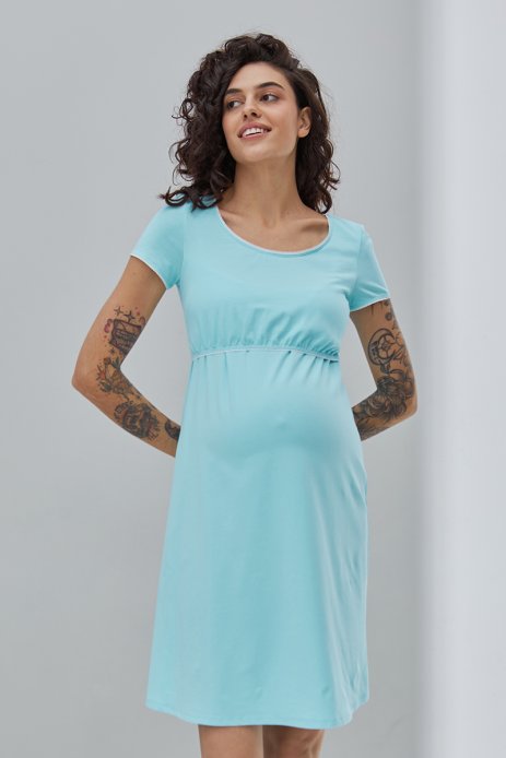 Ночна сорочка Margaret для вагітних і годуючих аквамарин