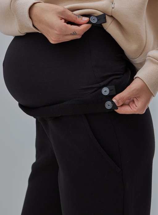 Штани Berit warm для вагітних чорный