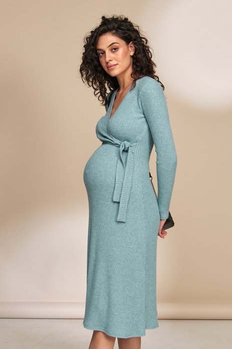 Сукня PAMELA для вагітних і годуючих полин меланж