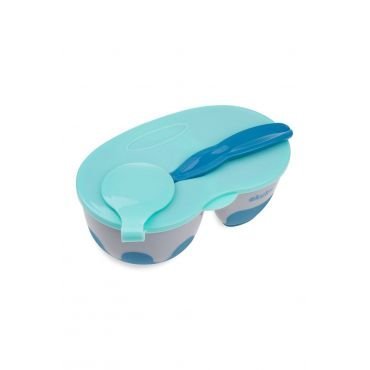 Тарелка (две секции 150 мл/200 мл) голубая Akuku