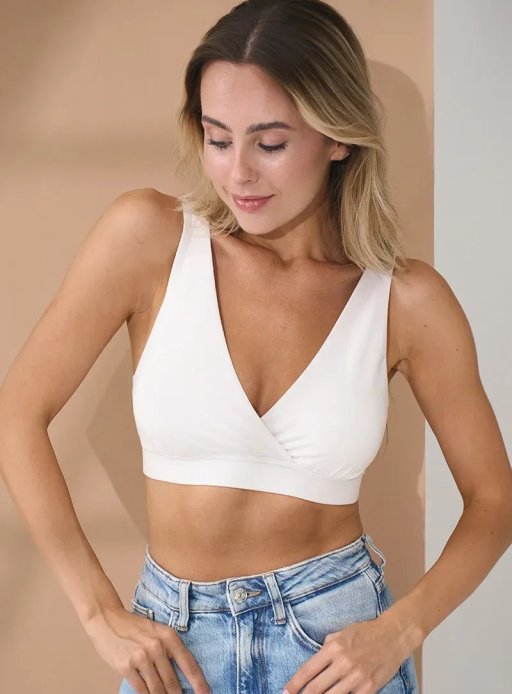 Топ Stefania для вагітних і годуючих білий